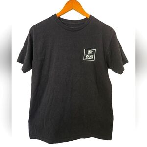 Vans Black Short Sleeve Tee Classic Crew Neck Size Medium